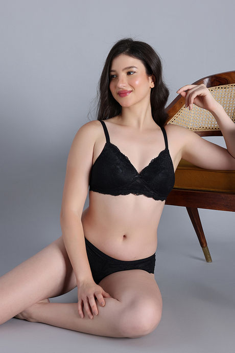 Zivame Dreamcatcher Padded Non Wired Medium Coverage Lace Bra - Tap Shoe — image 5